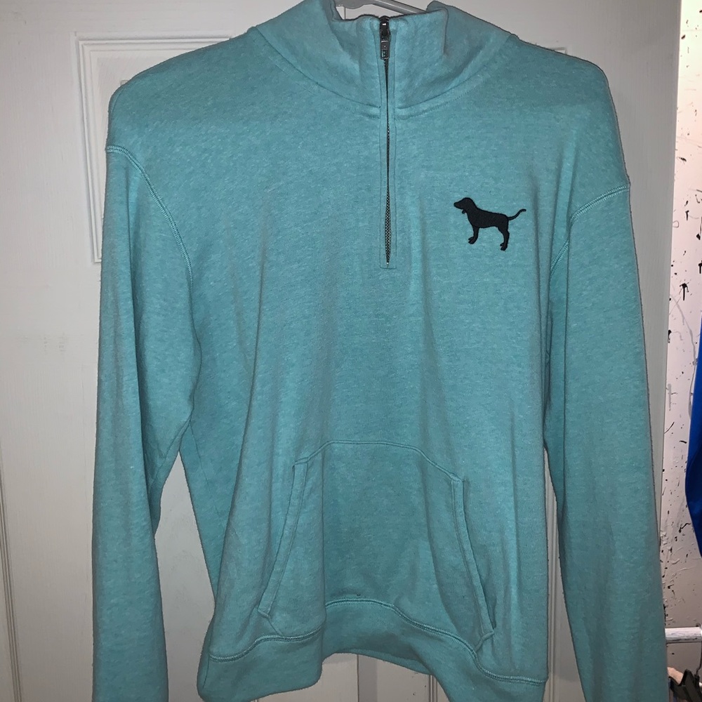 pink half zip